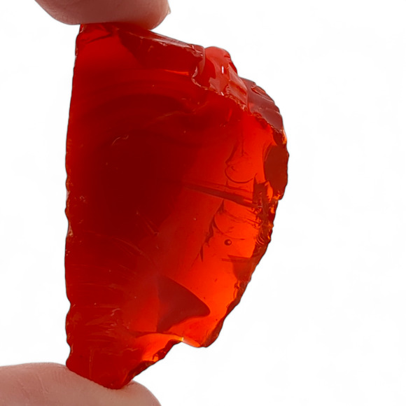 Amberina and Ruby Swirl Slag Art Glass Cullet #4S45 - Picture 5 of 7